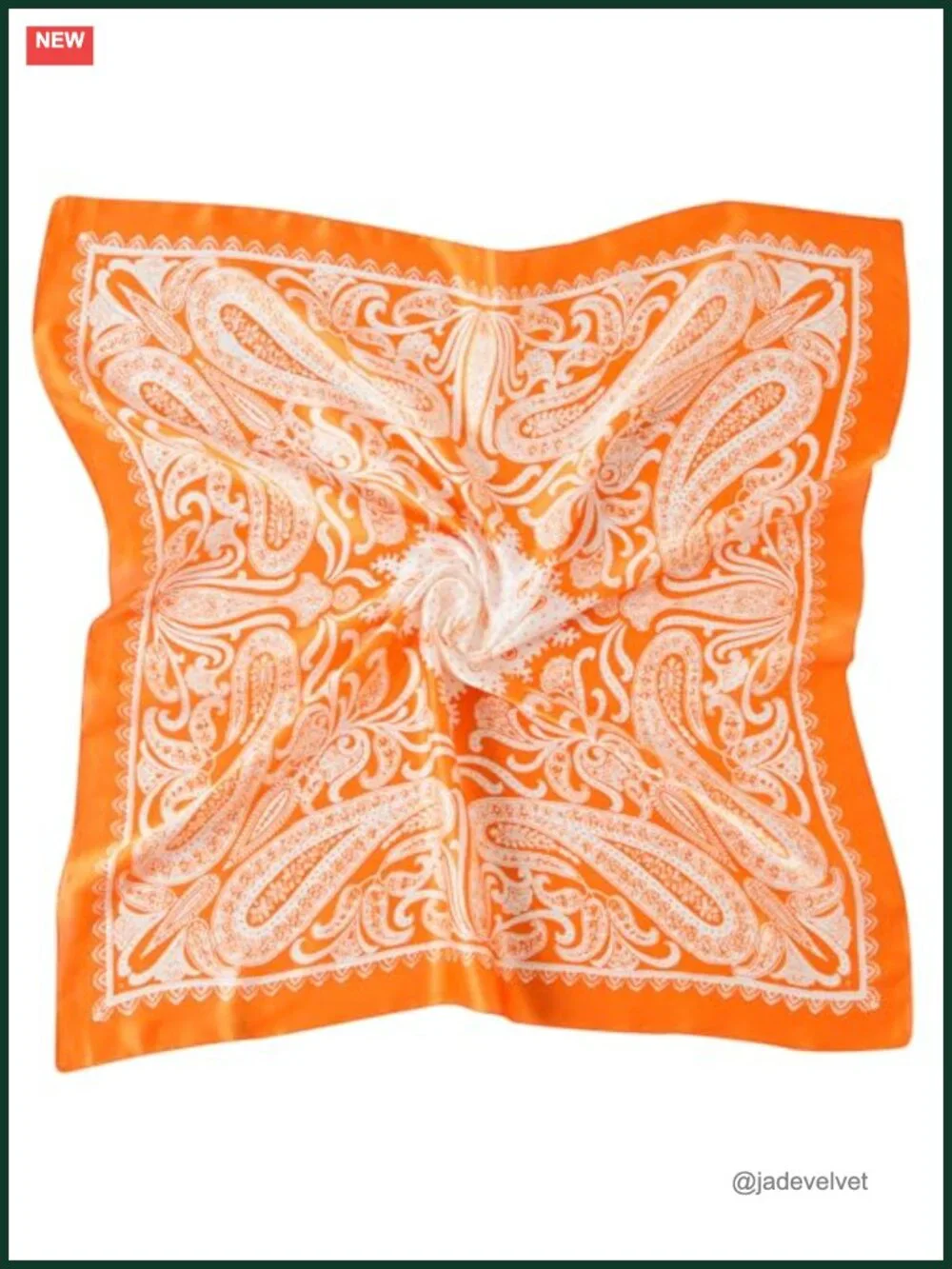 Silk-like Polyester Square Scarf Wrap Neckerchief Headband Hair Scarf
